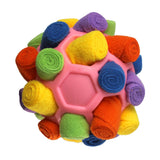 Maxbell Dog Sniff Ball Increase IQ Portable Puppy Playing Soft Dog Slow Feed Ball Style E