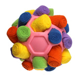 Maxbell Dog Sniff Ball Increase IQ Portable Puppy Playing Soft Dog Slow Feed Ball Style E