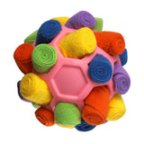 Maxbell Dog Sniff Ball Increase IQ Portable Puppy Playing Soft Dog Slow Feed Ball Style E