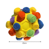 Maxbell Dog Sniff Ball Increase IQ Portable Puppy Playing Soft Dog Slow Feed Ball Style F