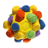 Maxbell Dog Sniff Ball Increase IQ Portable Puppy Playing Soft Dog Slow Feed Ball Style F