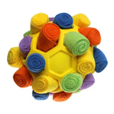 Maxbell Dog Sniff Ball Increase IQ Portable Puppy Playing Soft Dog Slow Feed Ball Style F
