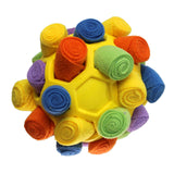 Maxbell Dog Sniff Ball Increase IQ Portable Puppy Playing Soft Dog Slow Feed Ball Style F