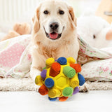 Maxbell Dog Sniff Ball Increase IQ Portable Puppy Playing Soft Dog Slow Feed Ball Style F