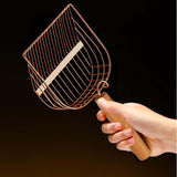 Maxbell Litter Scooper Kitten Reptile Sand Shovel Durable Cat Litter Spoon with Hook Style B