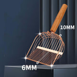 Maxbell Litter Scooper Kitten Reptile Sand Shovel Durable Cat Litter Spoon with Hook Style B