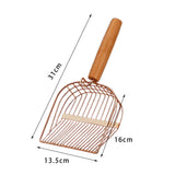 Maxbell Litter Scooper Kitten Reptile Sand Shovel Durable Cat Litter Spoon with Hook Style B
