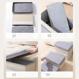 Maxbell Dog Stairs DIY Portable Washable Cover Wide Soft Steps for Cats Indoor Kitty 3 Ladder 60x35x30cm