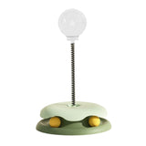 Maxbell Cats Leaking Food Toy with Ball Track Food Dispensing for Puppy Self Playing Green