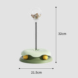 Maxbell Cats Leaking Food Toy with Ball Track Food Dispensing for Puppy Self Playing Green