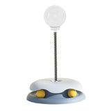 Maxbell Cats Leaking Food Toy with Ball Track Food Dispensing for Puppy Self Playing Blue