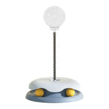 Maxbell Cats Leaking Food Toy with Ball Track Food Dispensing for Puppy Self Playing Blue