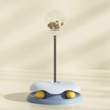 Maxbell Cats Leaking Food Toy with Ball Track Food Dispensing for Puppy Self Playing Blue