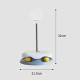 Maxbell Cats Leaking Food Toy with Ball Track Food Dispensing for Puppy Self Playing Blue