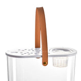 Maxbell Mini Fish Tank Clear Tank Portable Tabletop Fish Bowl Small Desktop Aquarium Hydroponics