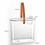 Maxbell Mini Fish Tank Clear Tank Portable Tabletop Fish Bowl Small Desktop Aquarium Hydroponics