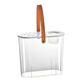 Maxbell Mini Fish Tank Clear Tank Portable Tabletop Fish Bowl Small Desktop Aquarium Hydroponics