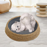 Maxbell Cat Bed Basket Durable Cat House for Cats and Small Dogs Kitten Pet Supplies Gray