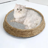 Maxbell Cat Bed Basket Durable Cat House for Cats and Small Dogs Kitten Pet Supplies Black White