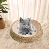 Maxbell Cat Bed Basket Durable Cat House for Cats and Small Dogs Kitten Pet Supplies Coffee White