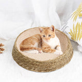 Maxbell Cat Bed Basket Durable Cat House for Cats and Small Dogs Kitten Pet Supplies Coffee White