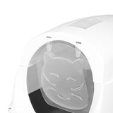 Maxbell Hooded Cat Litter Box Enclosed and Covered Cat Toilet Durable Pet Litter Box Gray