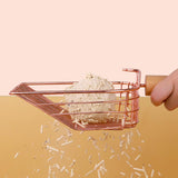 Maxbell Litter Box Scooper Pet Sifter Shovel Kitty Kitten Cat Litter Spoon with Hook 25cmx11.5cmx4.5cm Rose Gold with Hook