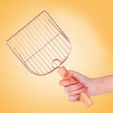 Maxbell Litter Box Scooper Pet Sifter Shovel Kitty Kitten Cat Litter Spoon with Hook 25cmx11.5cmx4.5cm Rose Gold with Hook