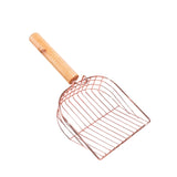 Maxbell Litter Box Scooper Pet Sifter Shovel Kitty Kitten Cat Litter Spoon with Hook 25cmx11.5cmx4.5cm Rose Gold with Hook