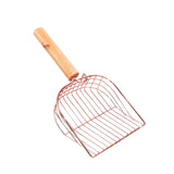 Maxbell Litter Box Scooper Pet Sifter Shovel Kitty Kitten Cat Litter Spoon with Hook 25cmx11.5cmx4.5cm Rose Gold with Hook