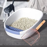 Maxbell Litter Box Scooper Pet Sifter Shovel Kitty Kitten Cat Litter Spoon with Hook 25cmx11.5cmx4.5cm Rose Gold with Hook
