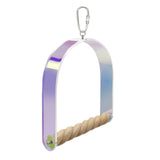 Maxbell Bird Perches Cage Toy Climbing Bridge Swing Toy for Parakeets Macaws Finches