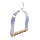 Maxbell Bird Perches Cage Toy Climbing Bridge Swing Toy for Parakeets Macaws Finches