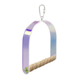 Maxbell Bird Perches Cage Toy Climbing Bridge Swing Toy for Parakeets Macaws Finches