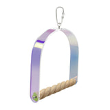 Maxbell Bird Perches Cage Toy Climbing Bridge Swing Toy for Parakeets Macaws Finches