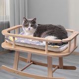 Maxbell Cat Lounge Rocking Cradle Bed Swing Chair for Bunny Indoor Cats Sleeping