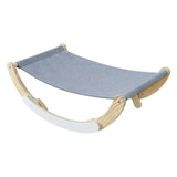 Maxbell Cat Hammock Cat Rocking Chair for Kitten Small Dogs Cats and Small Dogs gray and blue
