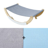 Maxbell Cat Hammock Cat Rocking Chair for Kitten Small Dogs Cats and Small Dogs gray and blue