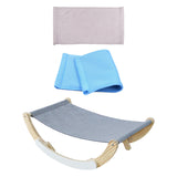 Maxbell Cat Hammock Cat Rocking Chair for Kitten Small Dogs Cats and Small Dogs gray and blue