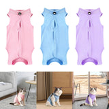 Maxbell Cat Recovery Suit Outfits Prevent Licking Pets Clothes for After Spay Kitten Pink S