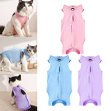 Maxbell Cat Recovery Suit Outfits Prevent Licking Pets Clothes for After Spay Kitten Pink S
