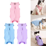 Maxbell Cat Recovery Suit Outfits Prevent Licking Pets Clothes for After Spay Kitten Pink S