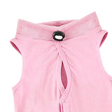 Maxbell Cat Recovery Suit Outfits Prevent Licking Pets Clothes for After Spay Kitten Pink M
