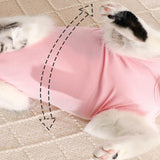 Maxbell Cat Recovery Suit Outfits Prevent Licking Pets Clothes for After Spay Kitten Pink L