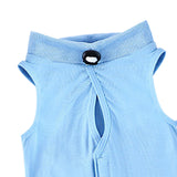 Maxbell Cat Recovery Suit Outfits Prevent Licking Pets Clothes for After Spay Kitten Blue M