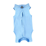 Maxbell Cat Recovery Suit Outfits Prevent Licking Pets Clothes for After Spay Kitten Blue L