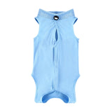 Maxbell Cat Recovery Suit Outfits Prevent Licking Pets Clothes for After Spay Kitten Blue L