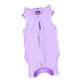 Maxbell Cat Recovery Suit Outfits Prevent Licking Pets Clothes for After Spay Kitten Purple L