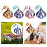 Maxbell Cat Harness and Leash Set Escape Proof Lightweight Soft Padded Kitty Harness S Orange and Green