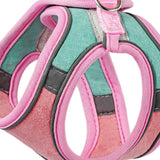 Maxbell Cat Harness and Leash Set Escape Proof Lightweight Soft Padded Kitty Harness S Pink and Green